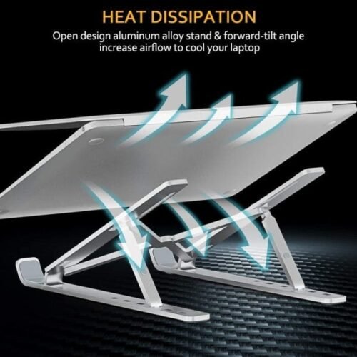 Adjustable Portable Folding Notebook Stand | Foldable Laptop Stand | Laptop Table | Best Quality Laptop Stand - Image 4
