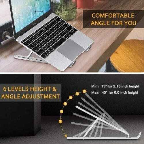 Adjustable Portable Folding Notebook Stand | Foldable Laptop Stand | Laptop Table | Best Quality Laptop Stand - Image 3