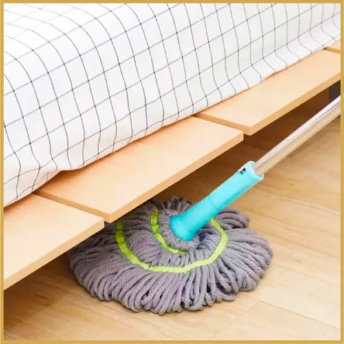 Extendable Twist Mop Fine Fiber Floor Mop – 2-in-1 Rotatable Adjustable Mop