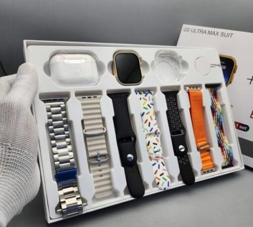 I20 Ultra Max Suit Smart Watch | 7 Strips Smartwatch With Earbuds 2 - Image 4