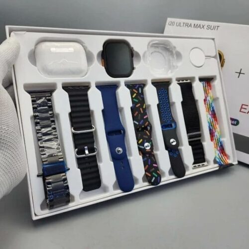 I20 Ultra Max Suit Smart Watch | 7 Strips Smartwatch With Earbuds 2 - Image 3