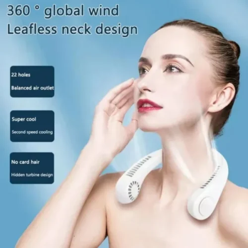 Neck Fan Portable Bladeless | Portable Rechargeable Fan Bladeless Neck Fan (random Color) - Image 5