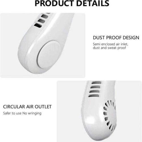 Neck Fan Portable Bladeless | Portable Rechargeable Fan Bladeless Neck Fan (random Color) - Image 6