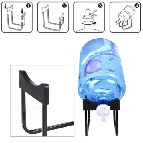 Portable Strong Water Dispenser Bottle Stand With Nozzle Tap (random Color) - Image 5